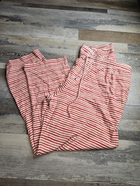 Hart + Land Red White Striped Pajamas XL Organic Pima Cotton - Picture 4 of 6